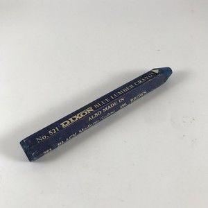 Vintage Dixon Blue Lumber Crayon No. 521 Dixon Pencil Company New Market Ontario